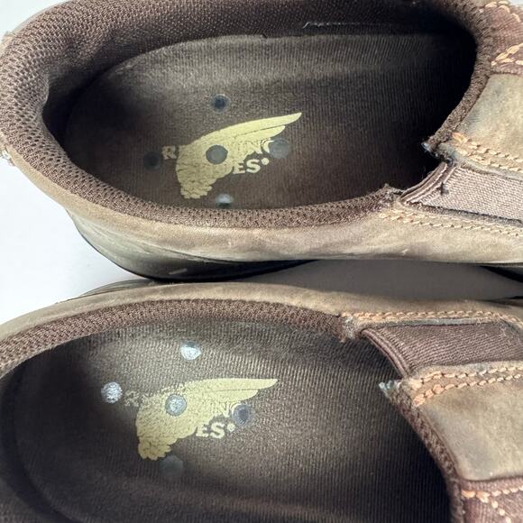 Red Wing Comfort Pro Safety Toe Brown Slip On Work Shoes Women's Size 8 - Picture 5 of 9